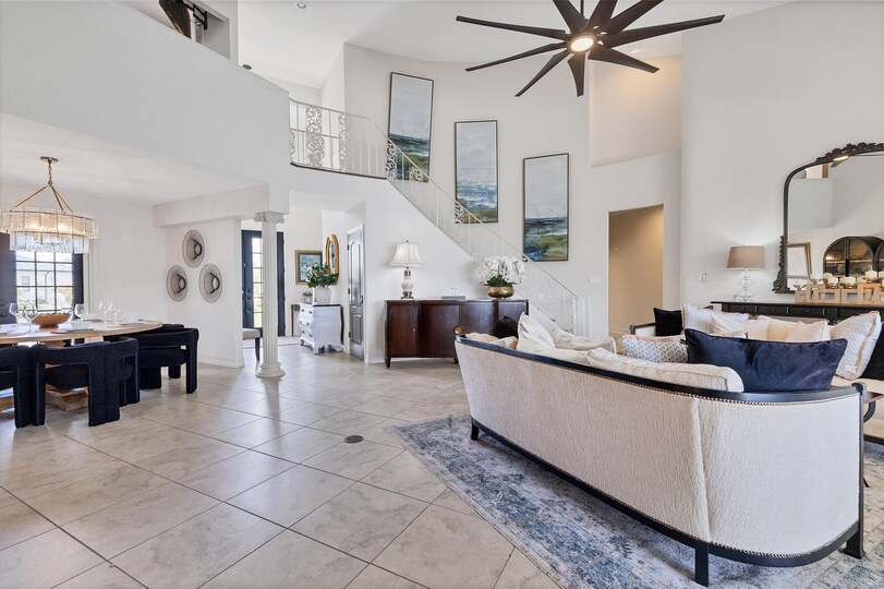 Bright Front Entry and Seating Area