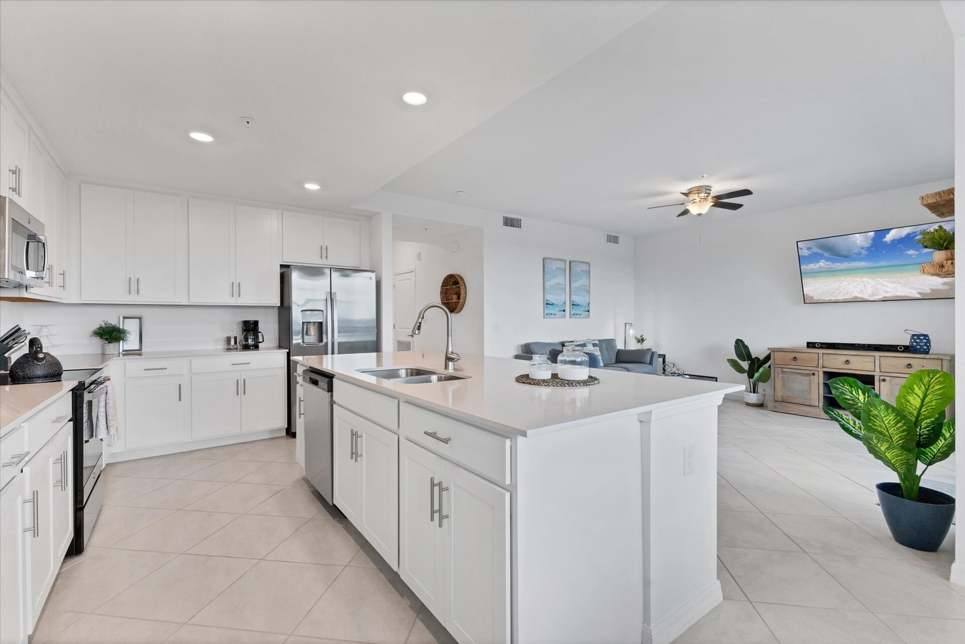 Bright, open living space