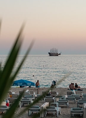 Strände in Alanya, darunter der Kleopatra-Strand.